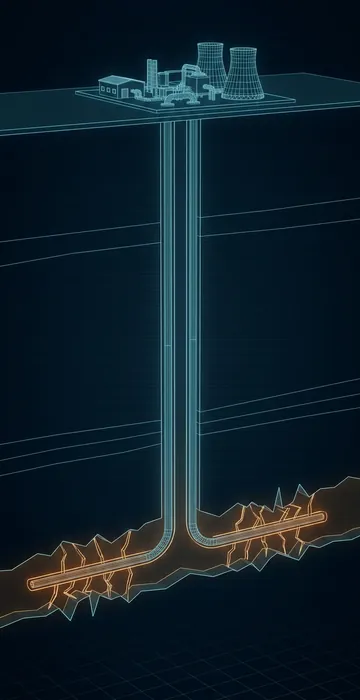 Can Geothermal Power Data Centers? – Enhanced Geothermal Explained - 3D Wireframe Animation
