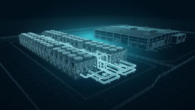 Can a Data Center Cool Without Water? – Dry Coolers and Closed Loops - 3D Animation