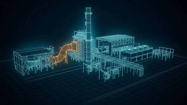 How Does a Combined Cycle Power Plant Work? – Turbine, HRSG, Steam - 3D Animation