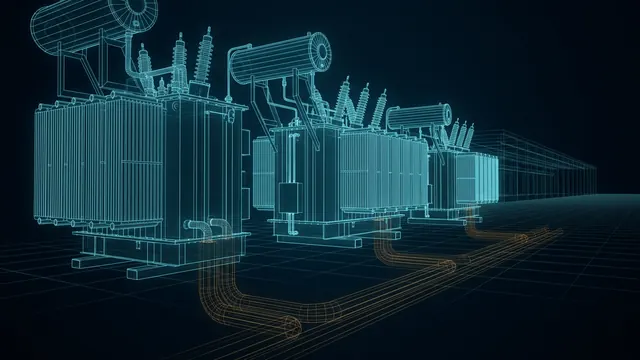 Large Load Tariffs – Why Utilities Want Long Contracts - 3D Wireframe Animation