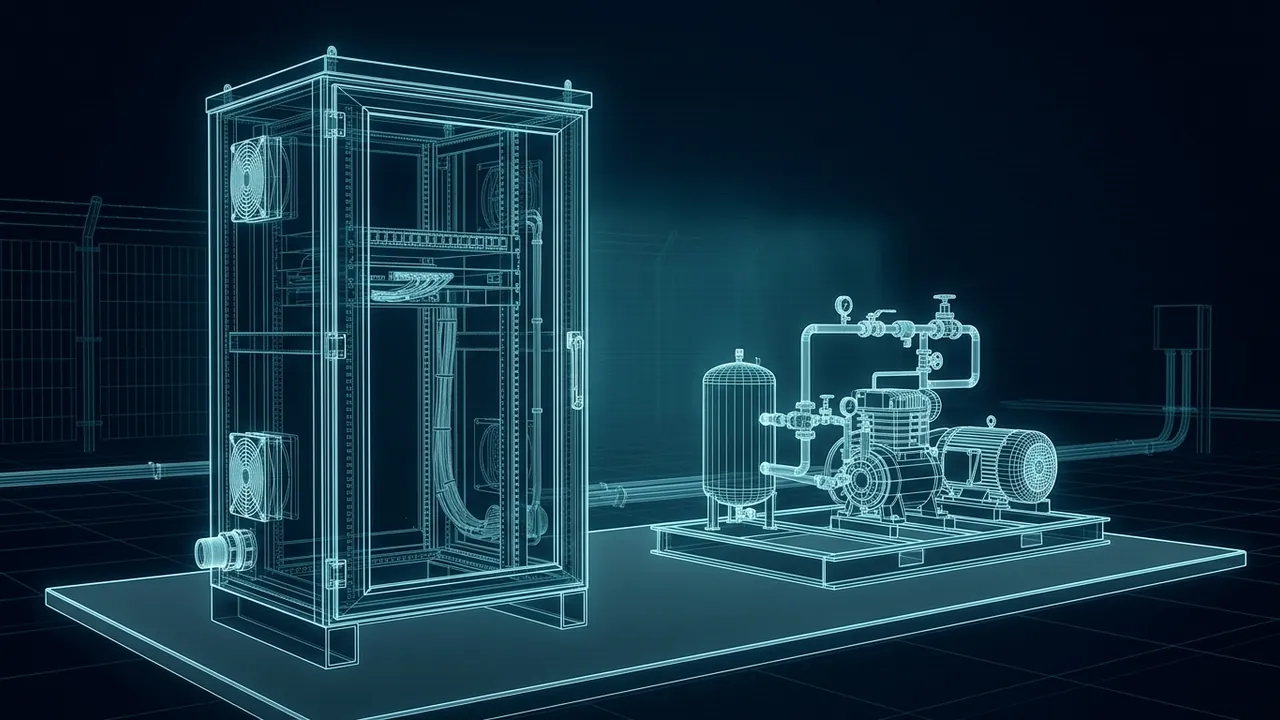 Edge vs Cloud – Where Should Remote Site Data Be Processed? - 3D Wireframe Animation