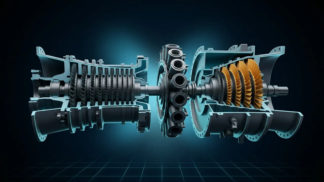 Gas Turbine Lead Times – Why Orders Stretch for Years - 3D Cutaway Animation