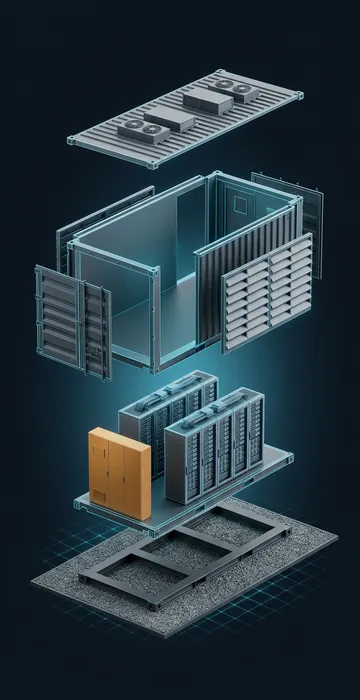 How Are Data Centers Built at the Wellsite? – Containers on the Pad - 3D Cutaway Animation