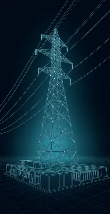 How Do Large Loads Affect Grid Reliability? – What NERC Is Watching - 3D Wireframe Animation