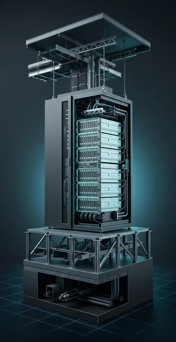 How Much Energy Does an AI Query Use? – Per-Prompt Estimates - 3D Cutaway Animation