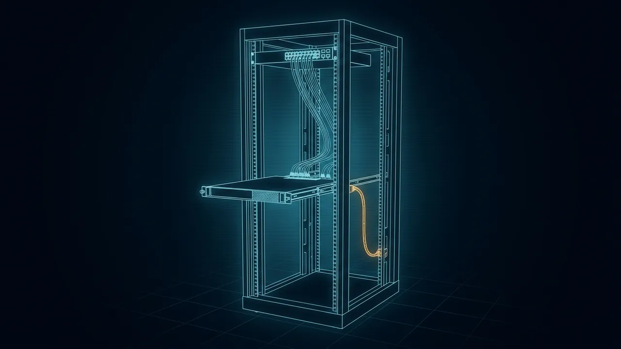 How Much Energy Does an AI Query Use? – Per-Prompt Estimates - 3D Wireframe Animation