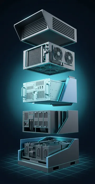 Rugged Edge Servers – What Survives Heat, Dust and Vibration - 3D Cutaway Animation