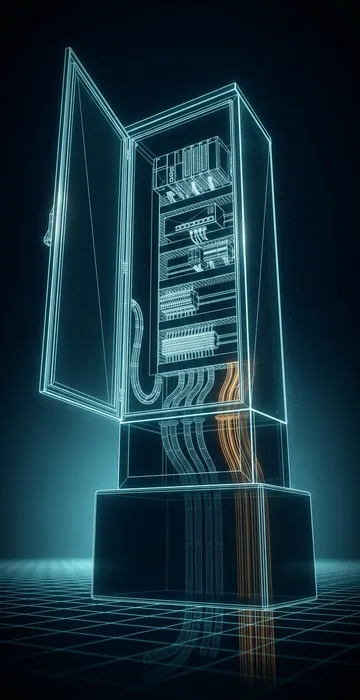 What Does a Microgrid Controller Do? – Keeping Power Stable - 3D Wireframe Animation