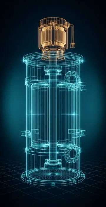 What Does a UPS Do in a Data Center? – Batteries and Flywheels - 3D Wireframe Animation