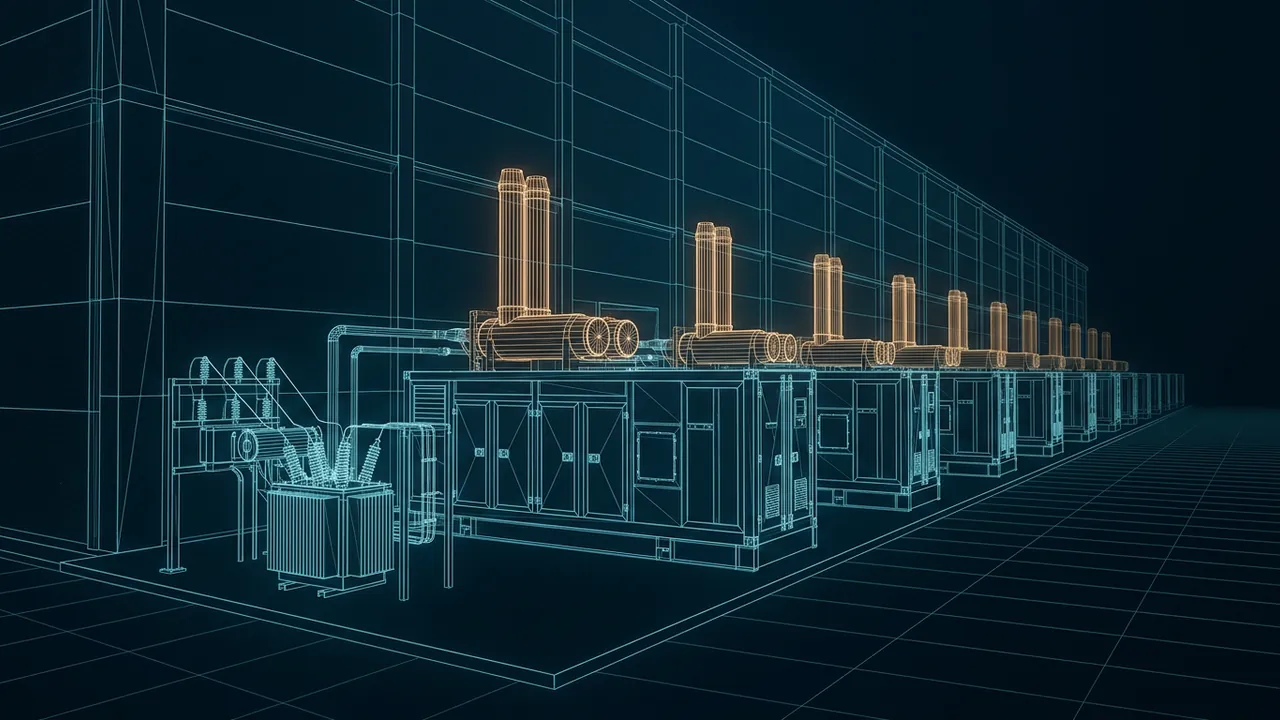 What Does Texas Senate Bill 6 Mean for Data Centers? – Key Rules - 3D Wireframe Animation