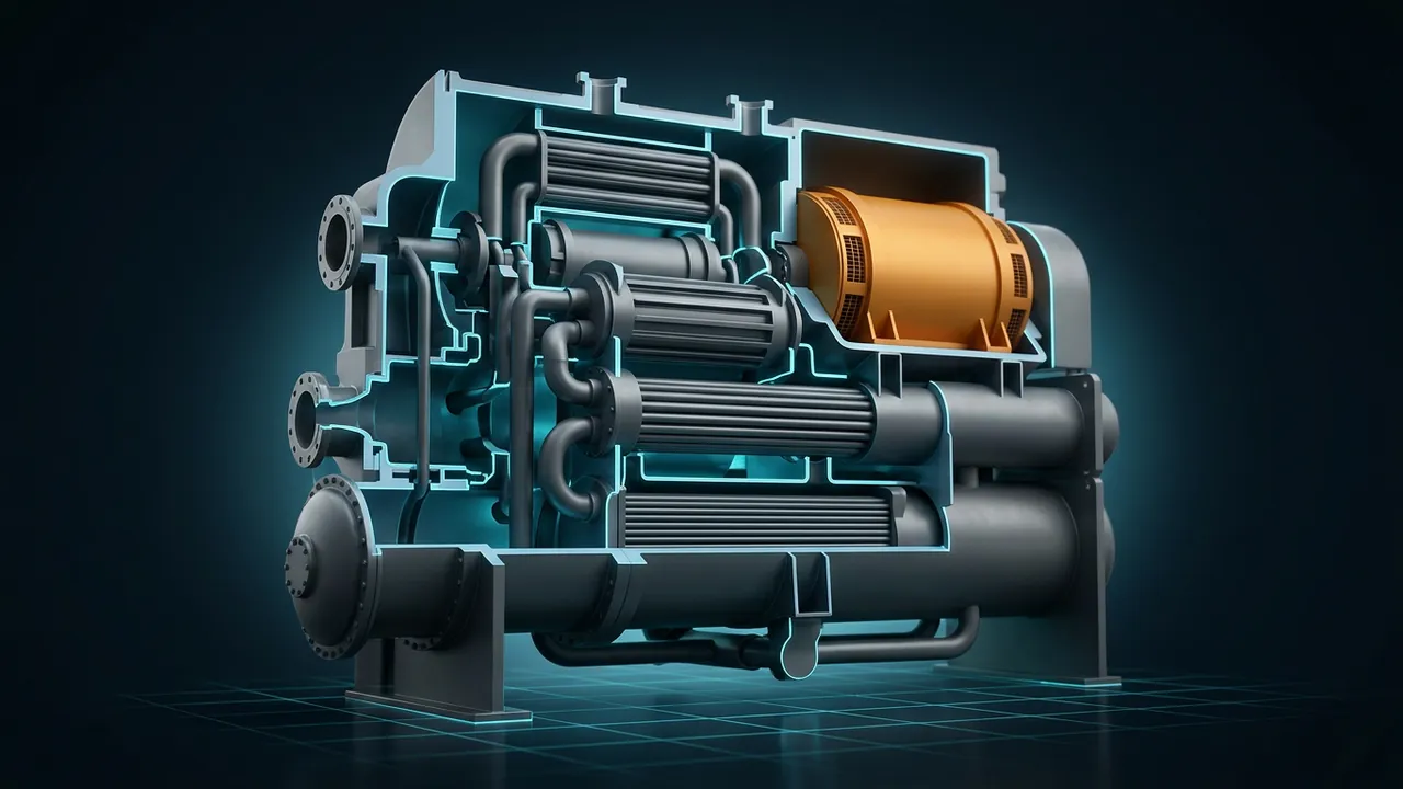 What Is an Absorption Chiller? – Turning Waste Heat Into Cooling - 3D Cutaway Animation