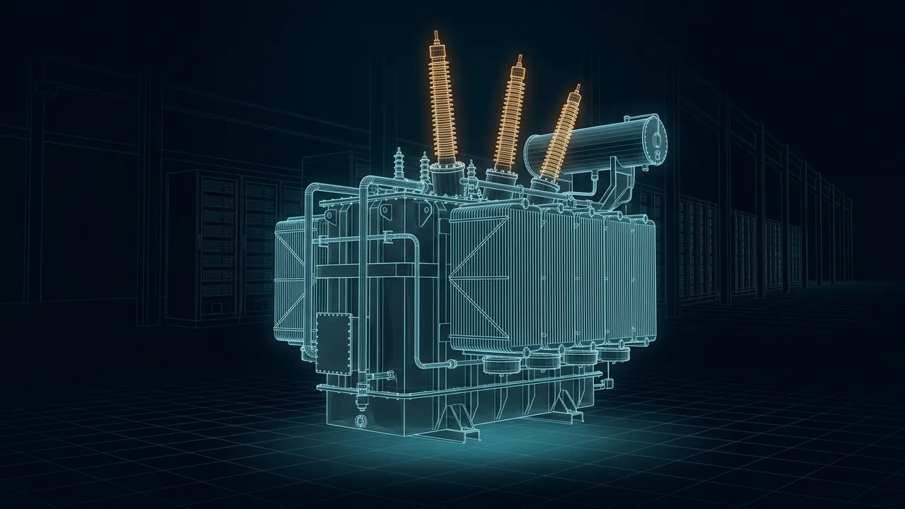 What Is Large Load Interconnection? – How Big Users Get Grid Power - 3D Wireframe Animation