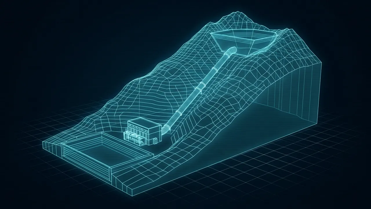 What Is Long-Duration Energy Storage? – Beyond Four Hours - 3D Wireframe Animation