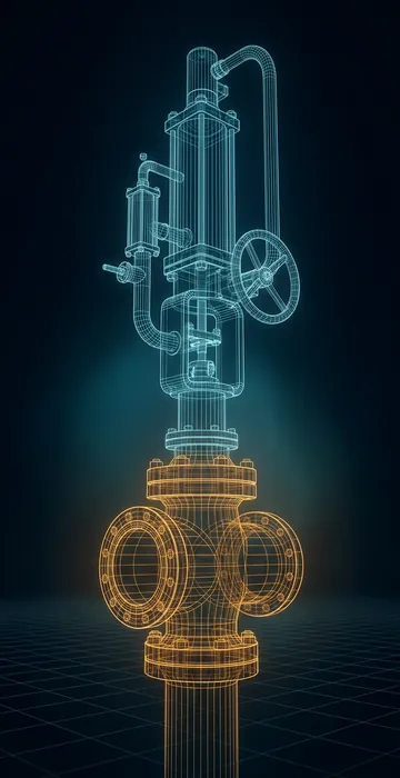 Why Do Waha Gas Prices Go Negative? – What It Means for Power - 3D Wireframe Animation